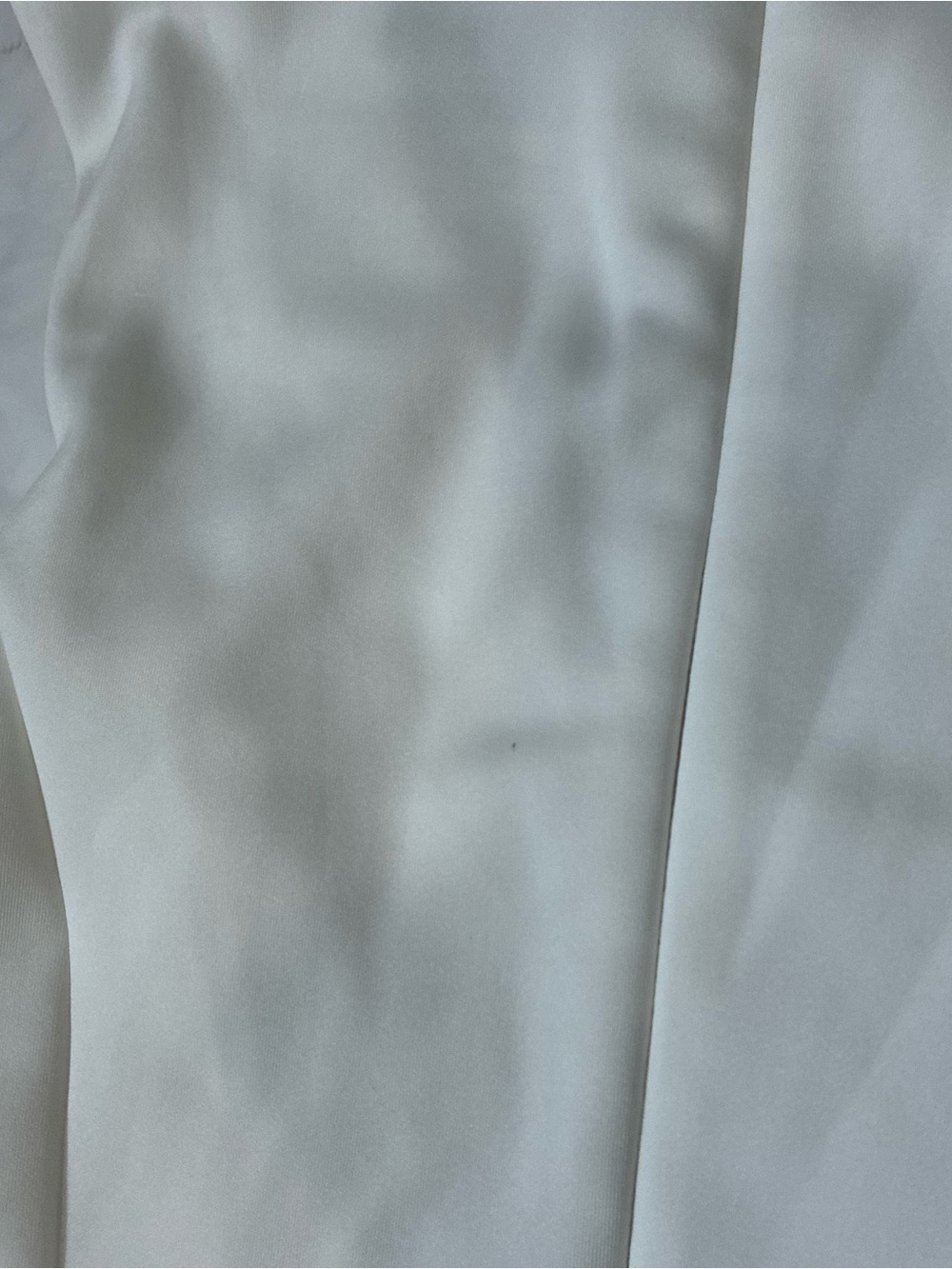 IVORY SLEEVELESS MINI DRESS ROSETTE RUFFLE HEM - Picture 11 of 14